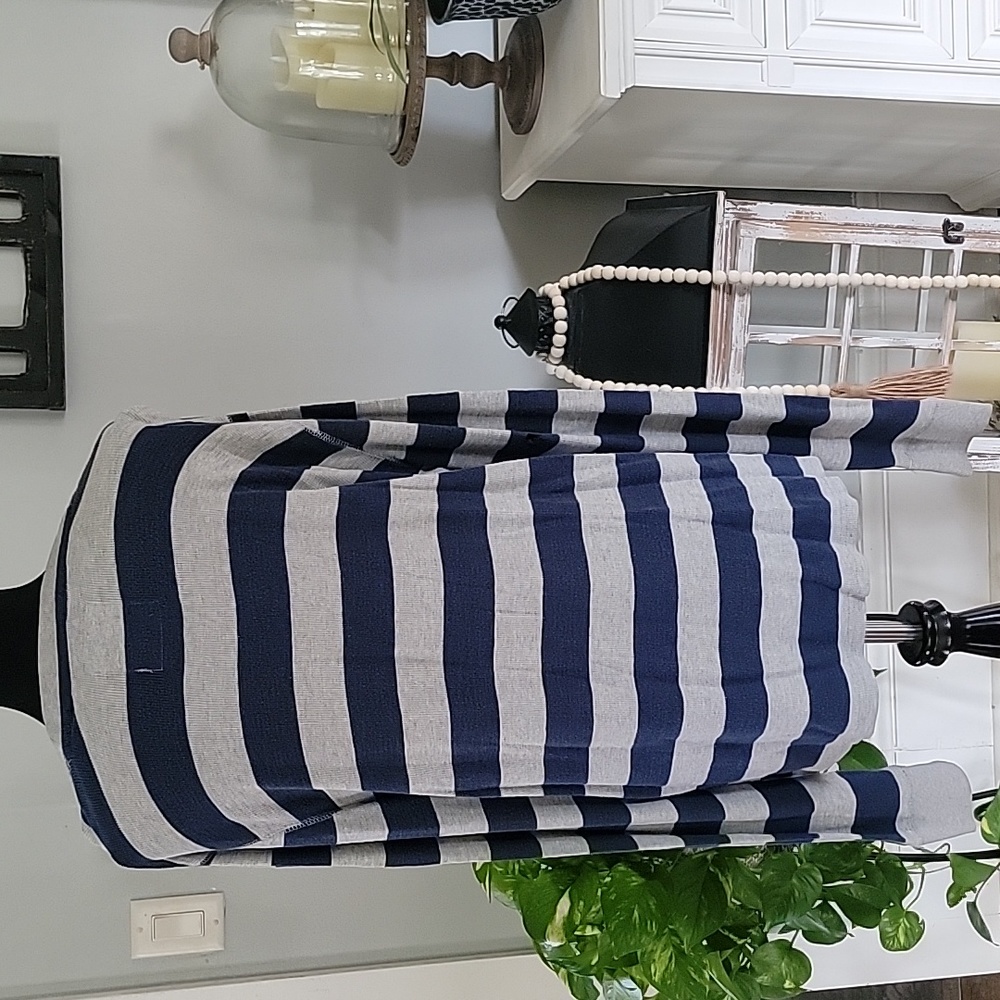 Mens XL Aeropostale  long sleeve blue/gray striped shirt - Picture 3 of 4